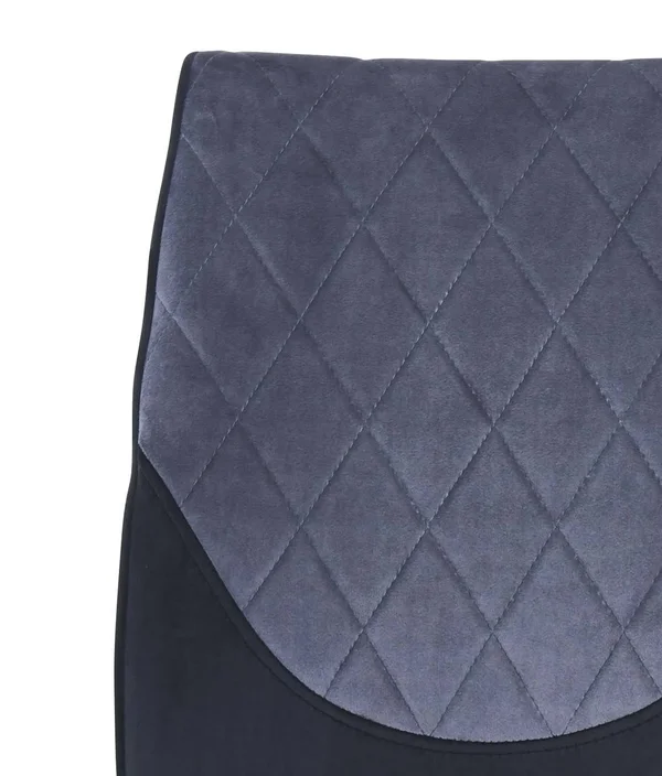 Global Furniture USA Two Toned Black and Grey Velvet Chair