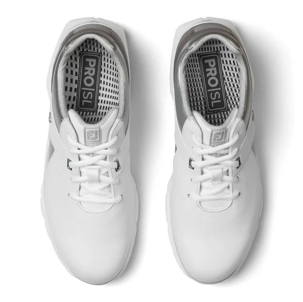 FootJoy Pro SL Women's Golf Shoes White/Silver/Grey : 8 M
