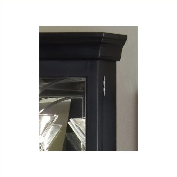 Pulaski Oxford Black Corner Curio
