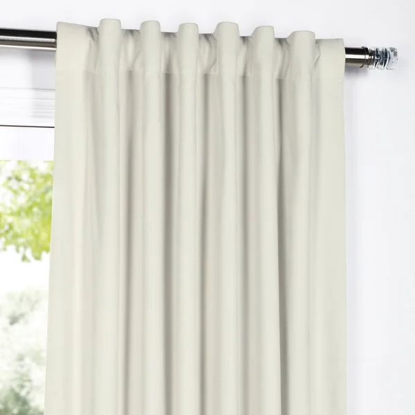 Exclusive Fabrics Signature Blackout Velvet 63x22 Length Curtain - 50 x 63 - Silver Grey