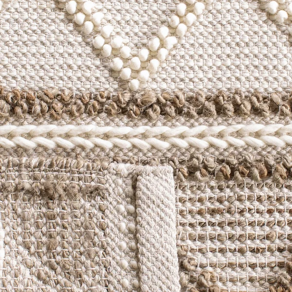 Safavieh NF866A-28 2 ft.-6 in. x 8 ft. Natural Fiber Area Runner Rug Beige & Ivory