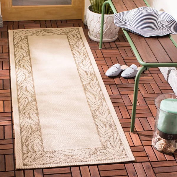 Safavieh Courtyard Area Rug CY1551 Natural, Terra, 6& 7x22 x 9& 6x22