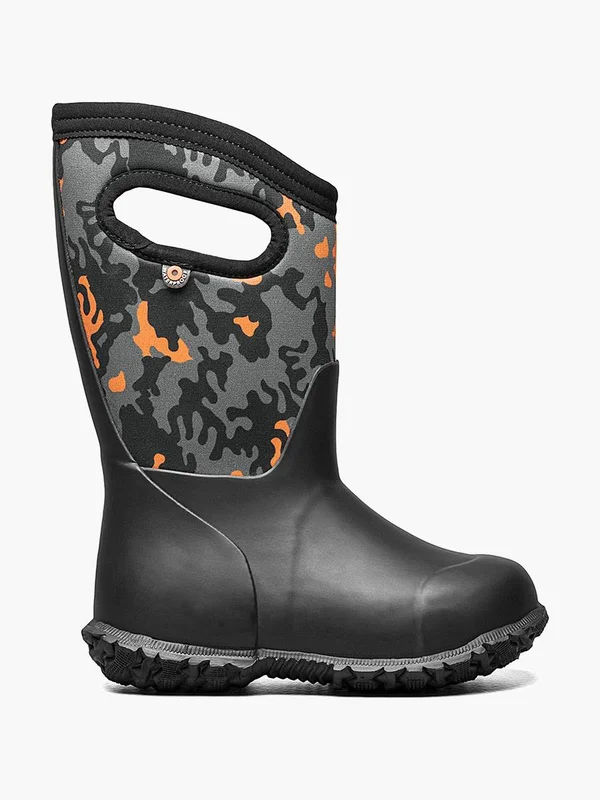 Bogs Kid's York Neo Camo Boot - 7 - Black Multi