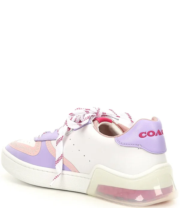 Coach Women's Citysole Court Sneakers - Optic White/ Lilac
