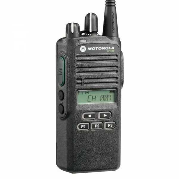 CP185 UHF AAH03RDF8AA7AN Original Motorola 435-480 MHz Handheld Two-Way Radio Transceiver 4 Watts - 16 Channels Black - 2 Year Ma