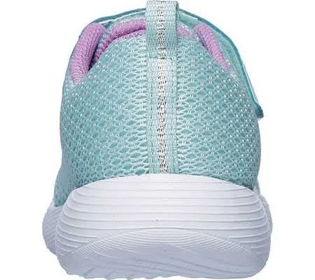 Skechers Girls& Dyna-Lite Sneaker, Aqua/Purple