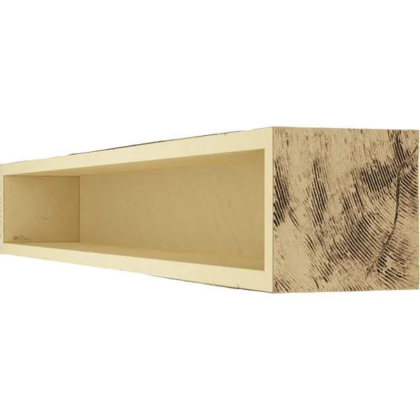 Ekena Millwork MANUPC08X08X72NG 8x22H x 8x22D x 72x22W Pecky Cypress Faux Wood Fireplace Mantel, Natural Golden Oak
