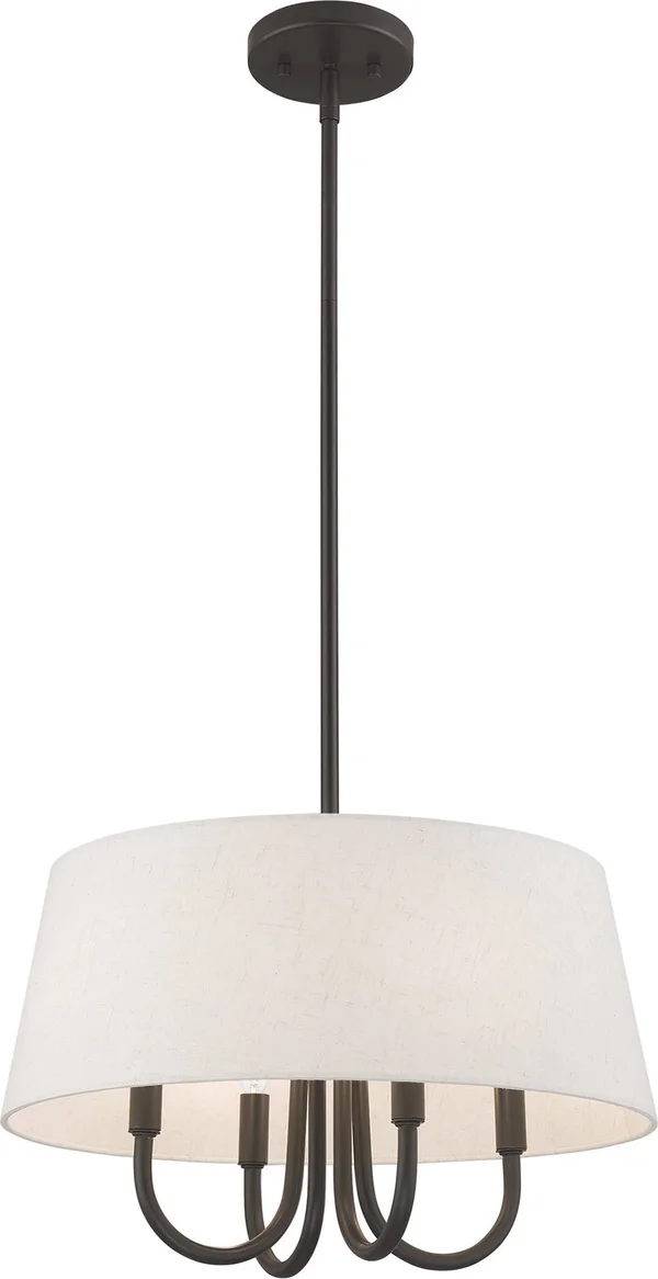 Livex Lighting 50804-92 Belclaire 4-Light Pendant Chandelier - English Bronze