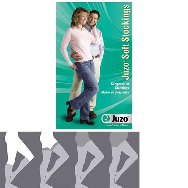 Juzo Soft 20-30 mmHg Pantyhose w/ Open Crotch, II, Regular, Cinnamon