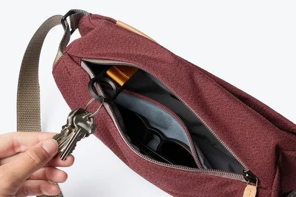 Bellroy Sling Mini Shoulder Bag Commuter Bag Red Earth