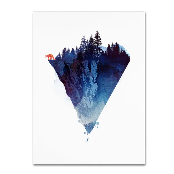 (24x32) - Trademark Fine Art 'Near to The Edge' Canvas Art by Robert Farkas