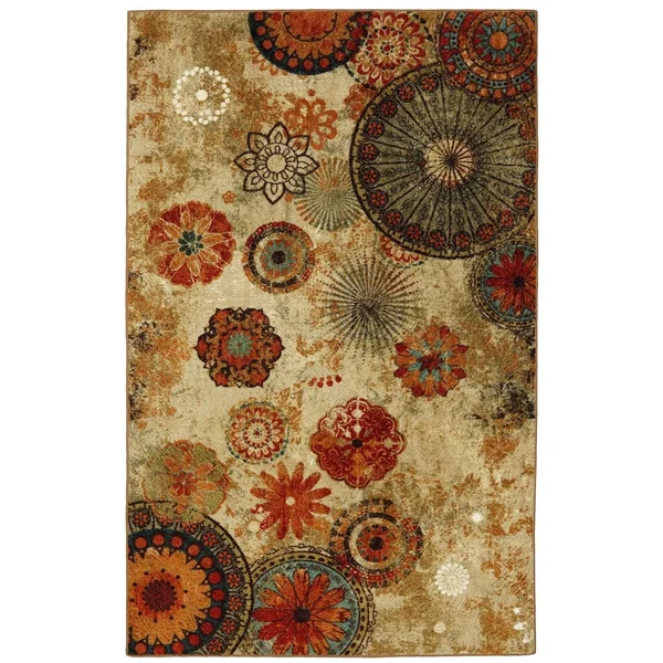Mohawk Home Caravan Medallion Ornamental Runner Area Rug - 1&8x22x6&, Multi