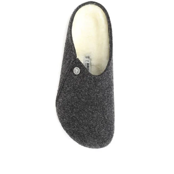 Birkenstock Men's Zermatt Wool Felt Slippers - Grey - US 06.5