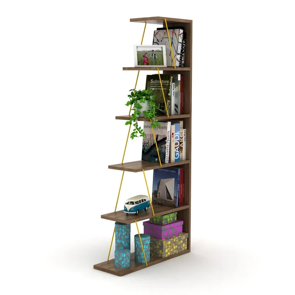 Discountworld Caitlyn Bookcase - White-Pink