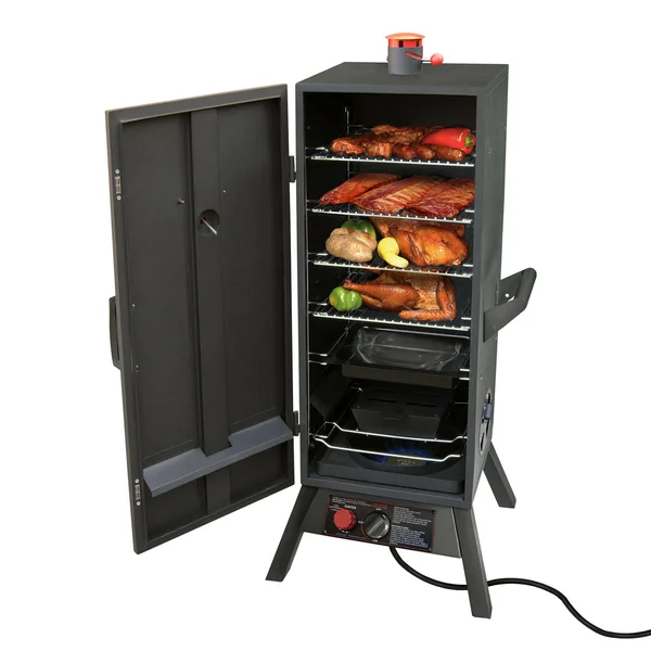 Landmann USA Smoky Mountain Vertical Gas Smoker - Grey, 45.25" x 21" x 21"