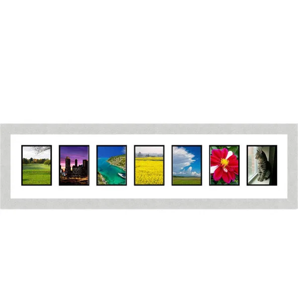 Frames by Mail 7 Opening Collage Picture Frame - Silver
