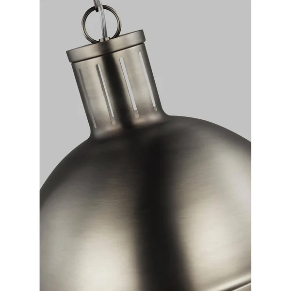 Sea Gull Hanks One Light Large Pendant - Antique Brushed Nickel - 6677101EN3-965