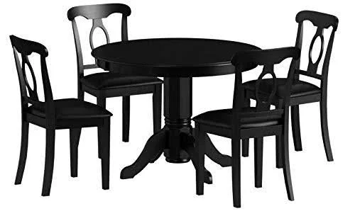 Angel Line 5-Piece Lindsey Dining Set - Black