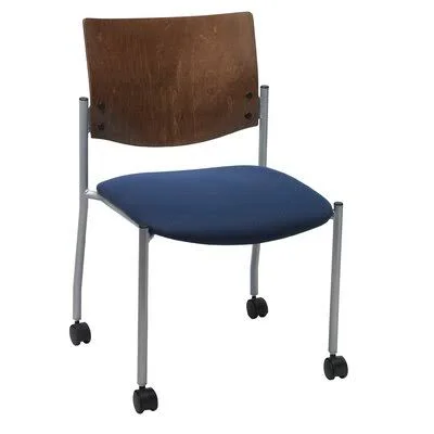 Evolve Series Stacking Chair KFI Seating Seat Finish: Grape