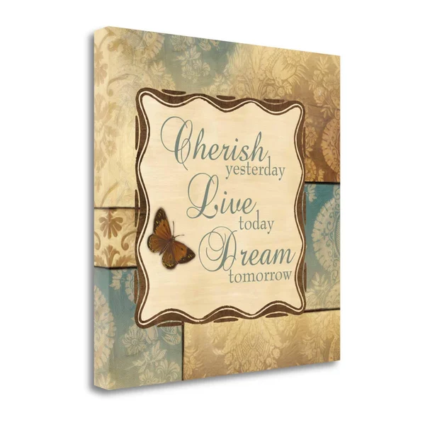 Tangletown Fine Art Dream Tomorrow by Piper Ballantyne - Giclee Print on Wrap Canvas, 24x22x24x22