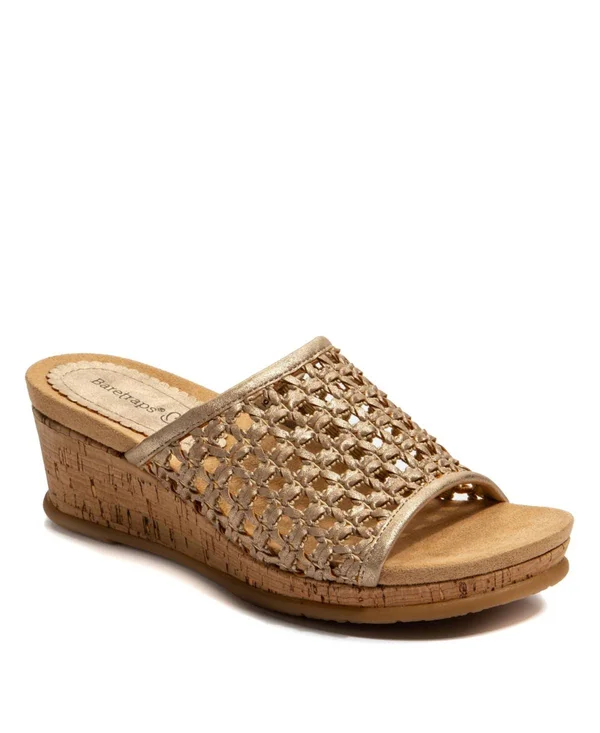 Baretraps Flossey Women's Wedge Sandals, Size: 9.5, Gold