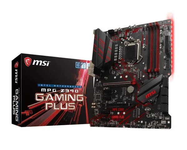 MSI MPG Z390 GAMING PLUS with Intel Z390 ATX Motherboard - LGA1151 Socket