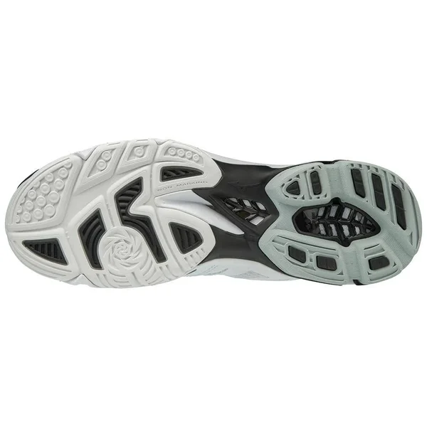 Mizuno Men's Wave Lightning Z5 - Mid - White/Black, 14