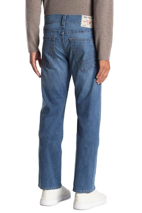True Religion Ricky Straight Leg Jeans Grhm Drop at Nordstrom Rack - Mens Clothing - Straight Fit Jeans