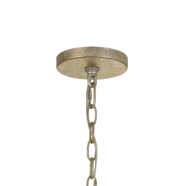Crystorama BRO-4866-OX Bronson 6 Light Oxidized Silver Chandelier
