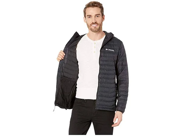 Columbia Men's Powder Pass Hooded Jacket - L - Black