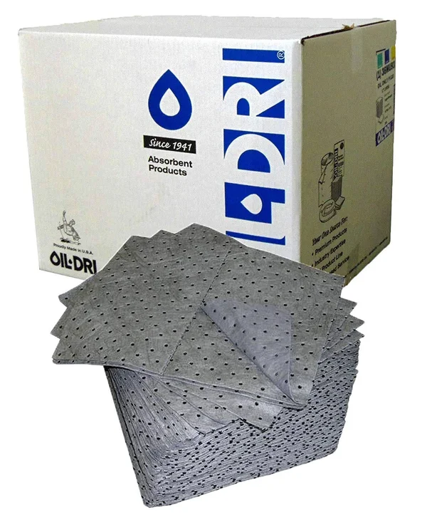 Oil-Dri L91003 Absorbent Pad - universal, gray, pk200