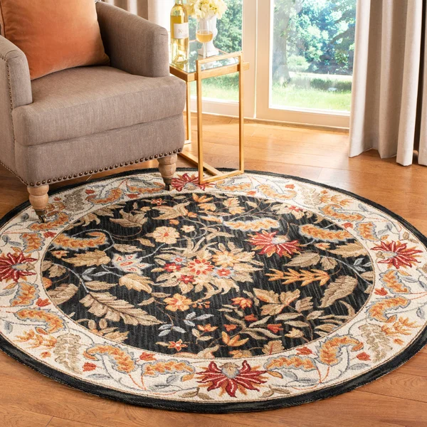 Safavieh Chelsea HK141B Area Rug - Black - Size: 6& x 9&