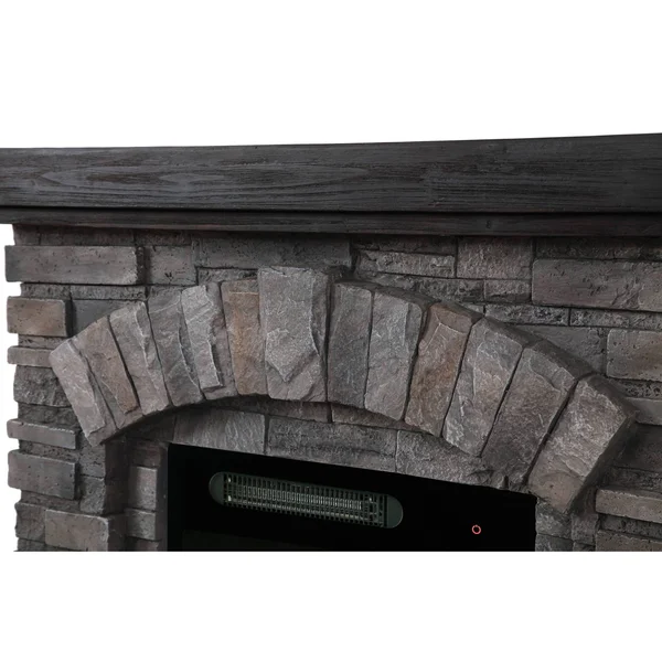 Festivo 36 in. Freestanding Electric Fireplace in Gray