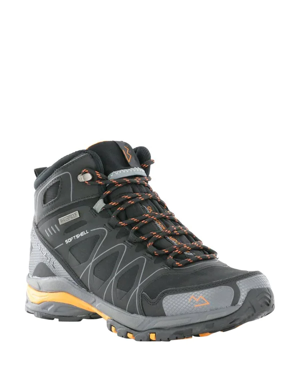 Nord Trail Men's Mt. Hood Hi Waterproof Hiking Boot, Black/Orange