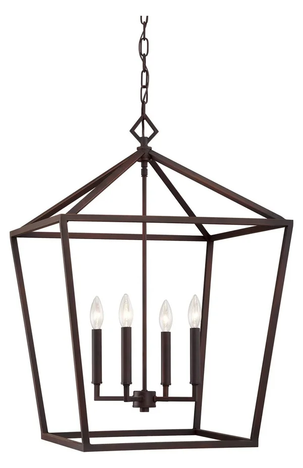 Millennium Lighting 3000 Series 4-Light Pendant in Rubbed Bronze 3254-RBZ