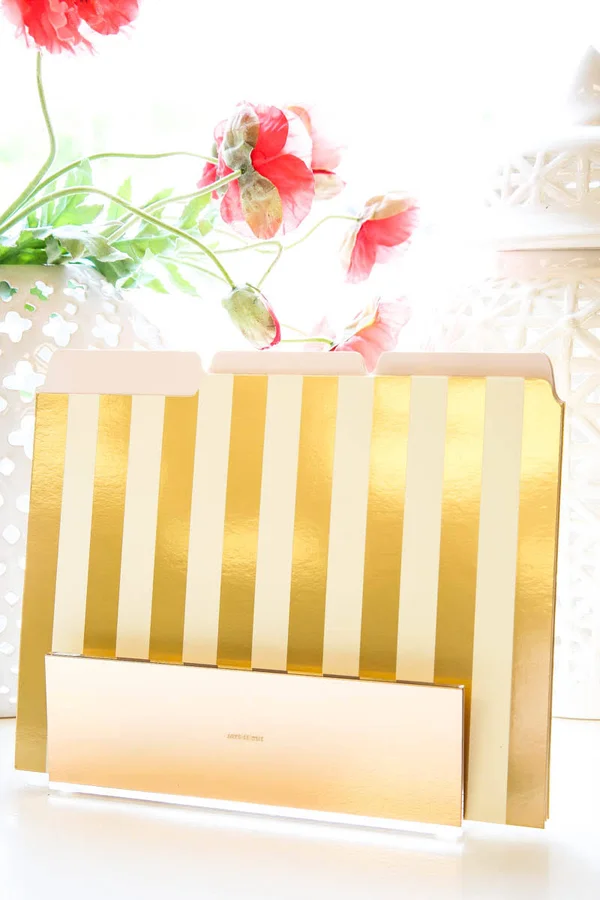 Kate Spade New York Acrylic File Organizer - Gold