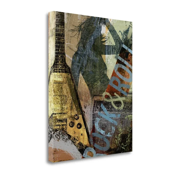 Tangletown Fine Art Rock and Roll by Eric Yang - Giclee Print on Gallery Wrap Canvas, 32x22x40x22