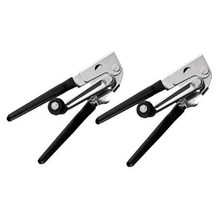 Swing-A-Way Easy Crank Can Opener with Folding Handle Ergonomic for Tough Cans Commercial Cushion Grip Built-in Bottle Opener 60