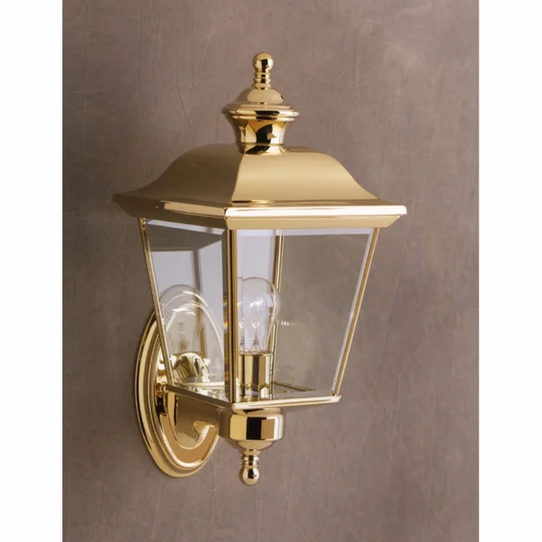 Kichler 9712PB Bay Shore Outdoor Wall 1-Light, Polished Brass
