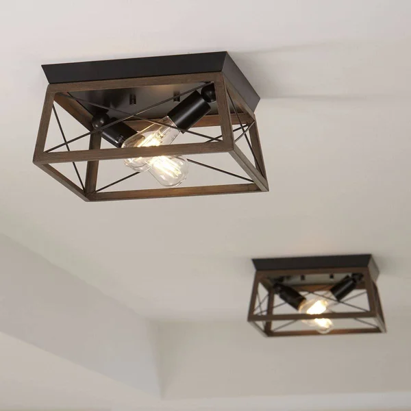 Progress Lighting P350039-020 Briarwood Flush Mount Light Antique Bronze