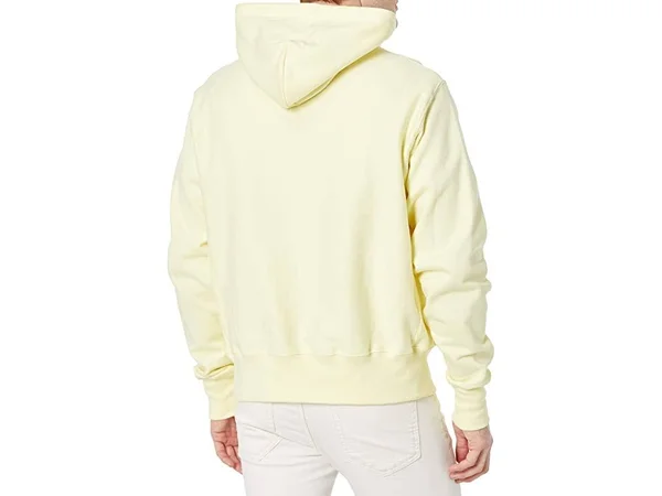 Men's Champion Life REVERSE Weave Hoodie - C Logo Lemon Glacier L