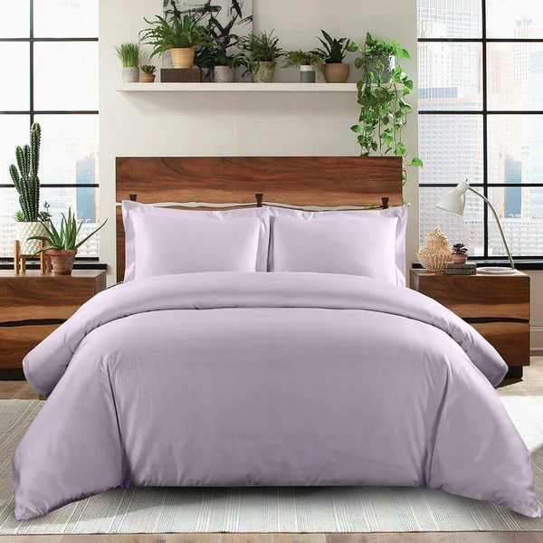 Solid 600TC Duvet Cover Set King/Calking, Sage