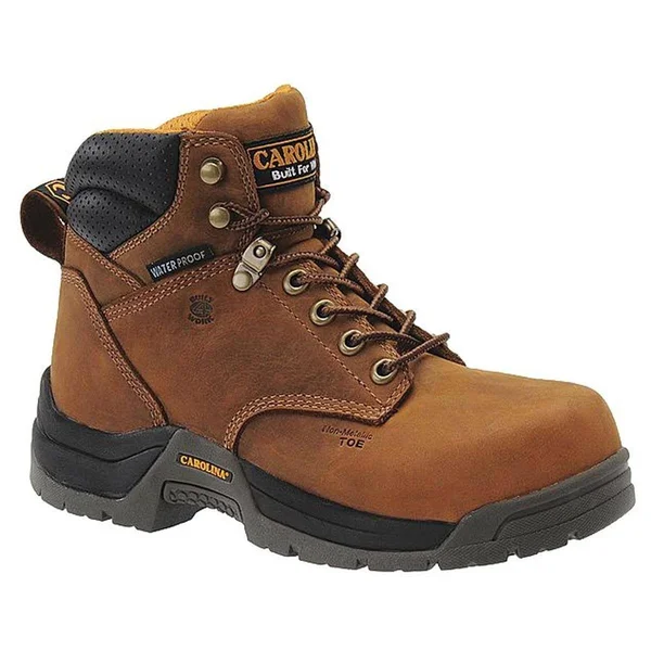 Women's Carolina 6x22 Composite Toe WP Work Boot CA1620 - 6.5 M - Brown