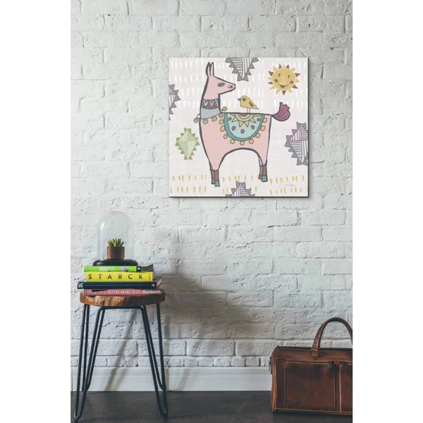 Epic Graffiti Playful Llamas III by Farida Zaman, Giclee Canvas Wall Art, 12x22X12x22 37x22 x 37x22