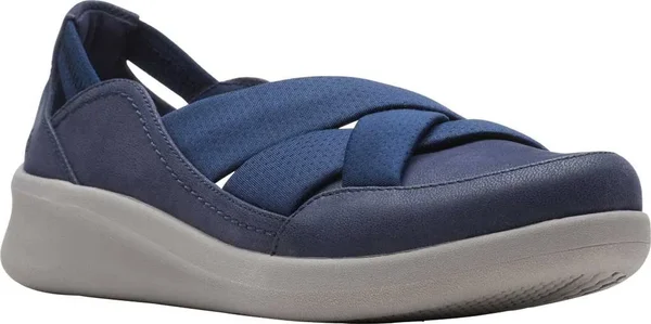 Clarks Sillian 2.0 Star Navy Synthetic - Women's, Size: 8.5, Blue