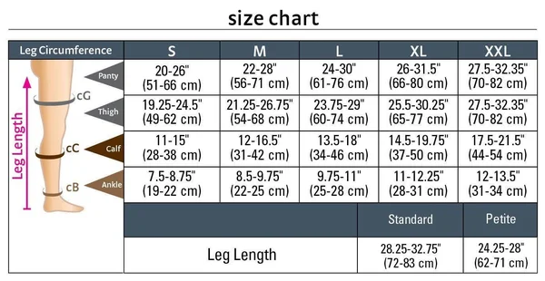 Duomed Transparent Pantyhose 15-20 mmHg - Black, Small Petite, Closed Toe