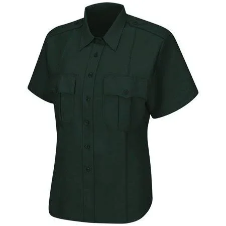 Horace Small Men's Short Sleeve with Zipper Sentry Shirt - Hs1545, Size: SS15, Green