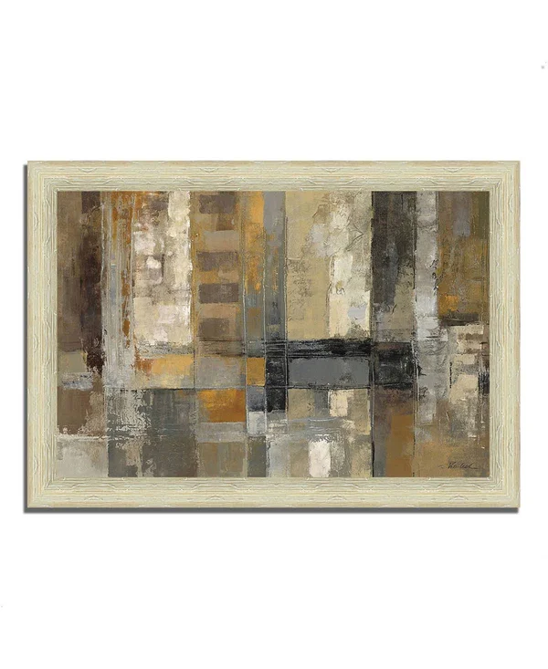 Tangletown Fine Art 36x22 x 51x22 One Way Street by Silvia Vassileva Framed Painting Print