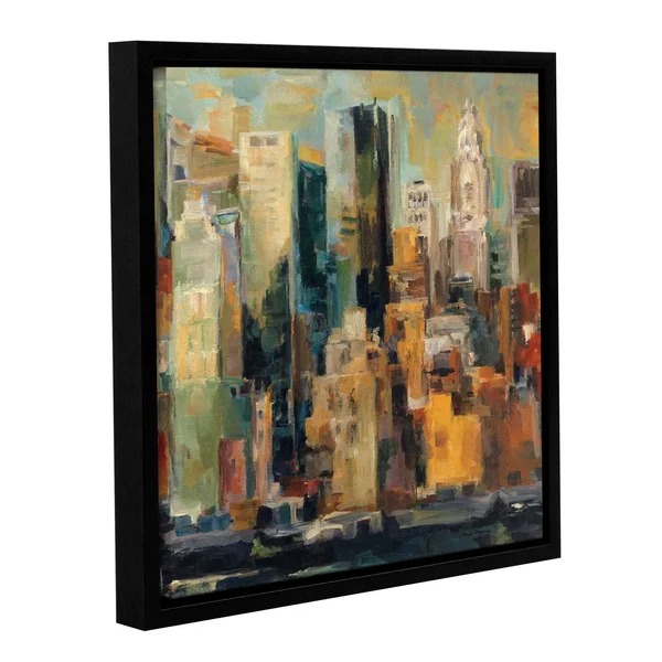 ArtWall Marilyn Hageman's New York, New York, Gallery Wrapped Floater-framed Canvas - 18x18