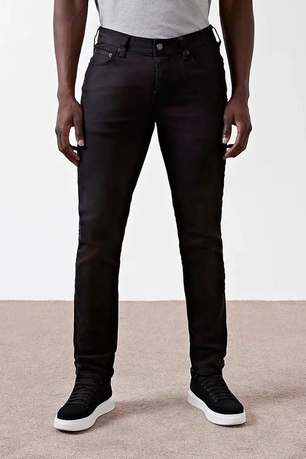 Mens River Island Black Slim Fit Seth Jeans - Black